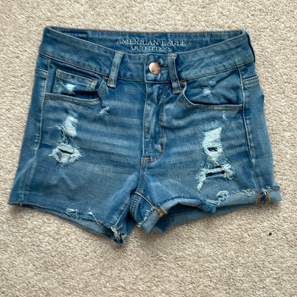 American Eagle Outfitters Hi-Rise Shortie 360 super stretch